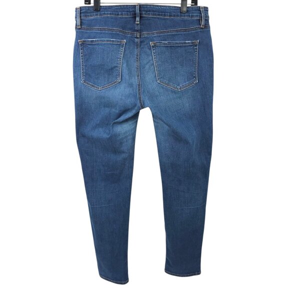 Loft Curvy Skinny Jeans Womens Size 30/10 Medium Wash Mid Rise Denim - Picture 2 of 15